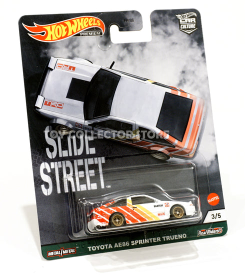 Hot Wheels Slide Street Toyota AE86 Sprinter Trueno Diecast Car Culture
